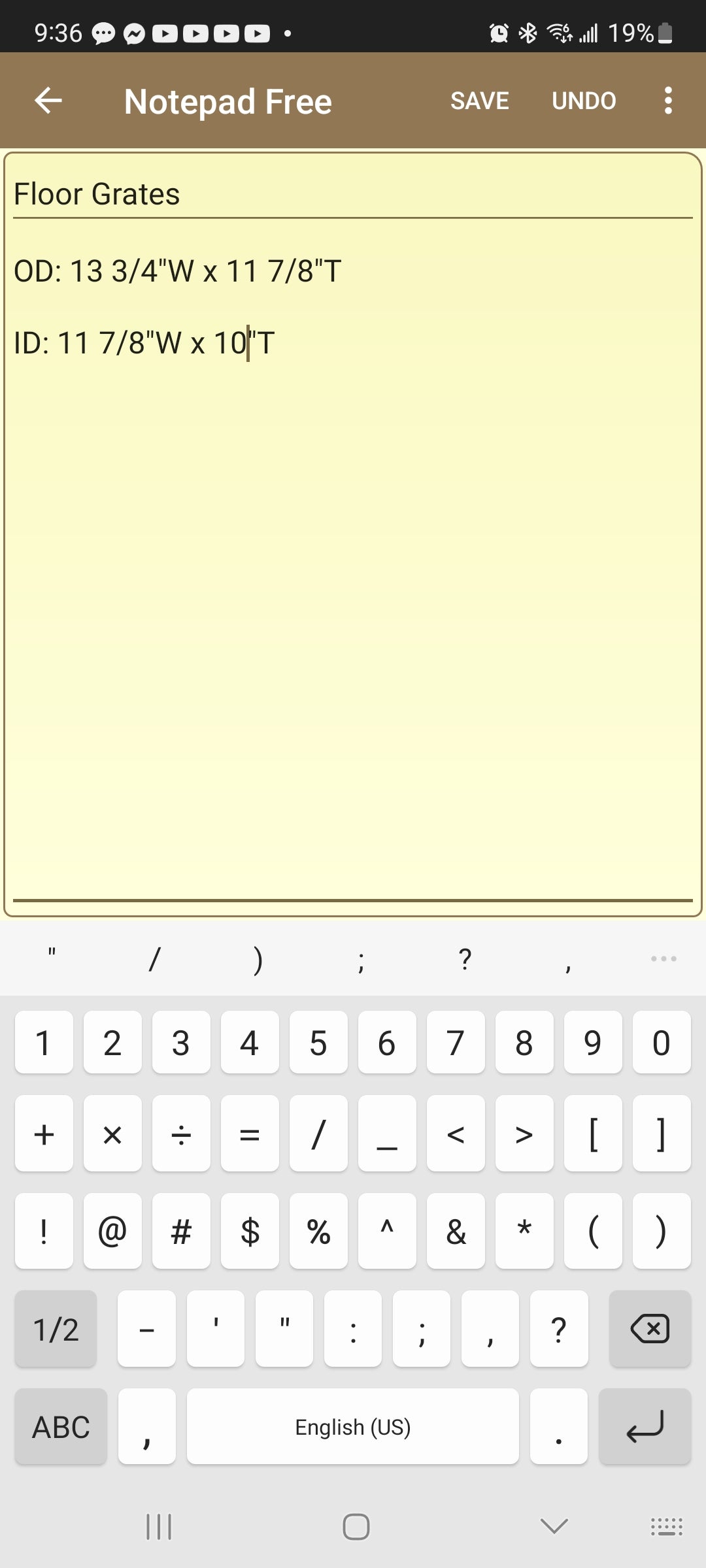 12 x 14 Antique Cast Iron Vent Cover Insert, Floor Register Cover #081704