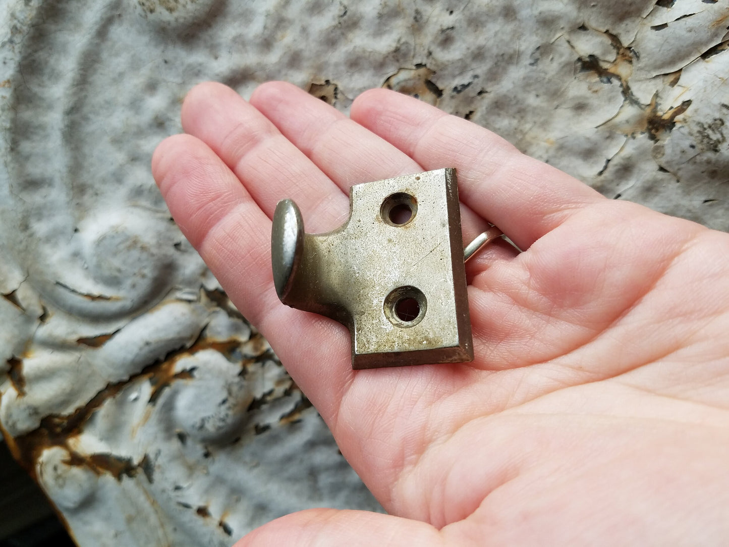 Nickel Plated or Silver Small Window Sash Lift Pull