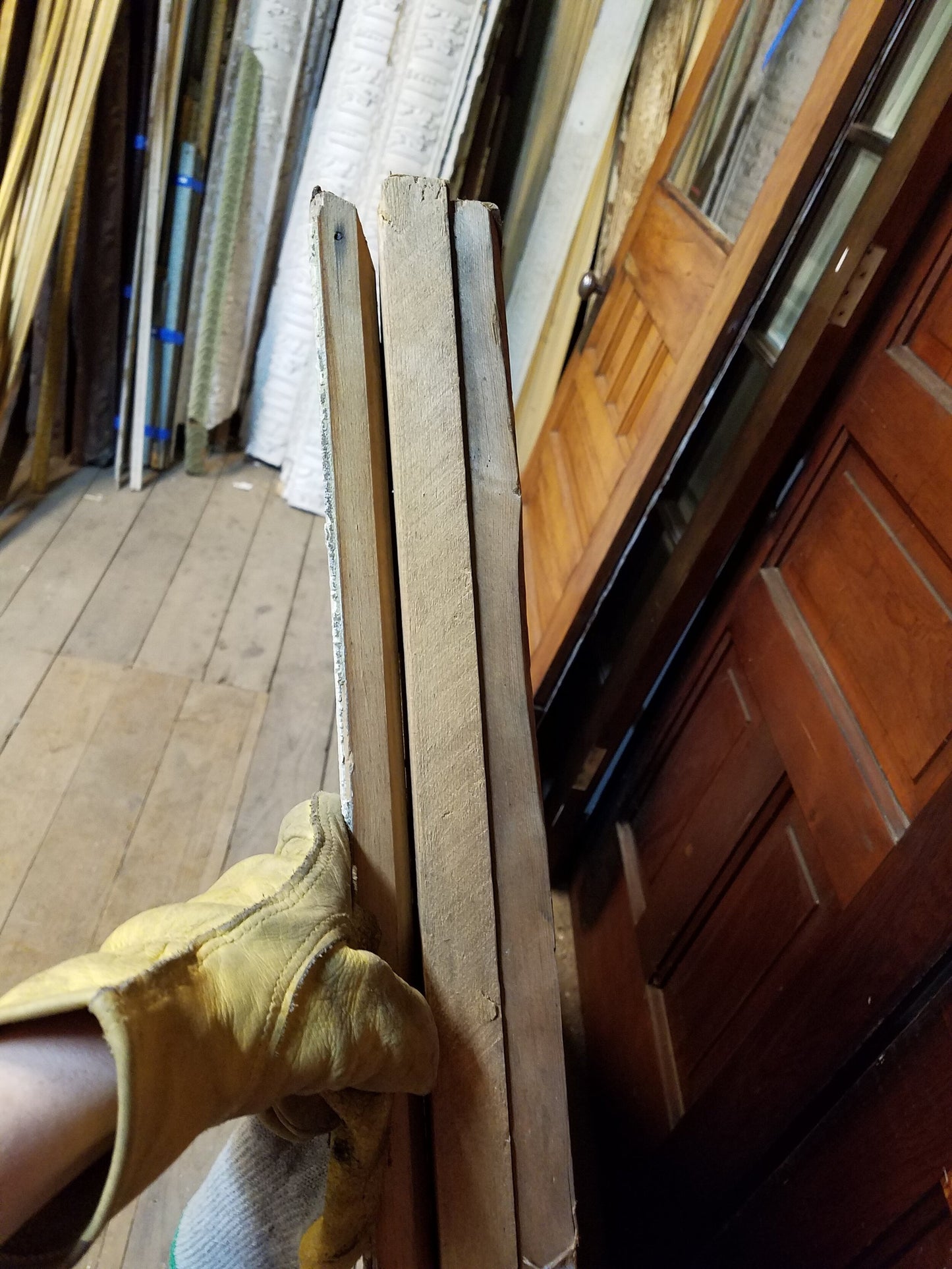 Antique Wood Porch Pediment, Triangle Porch Roof Topper