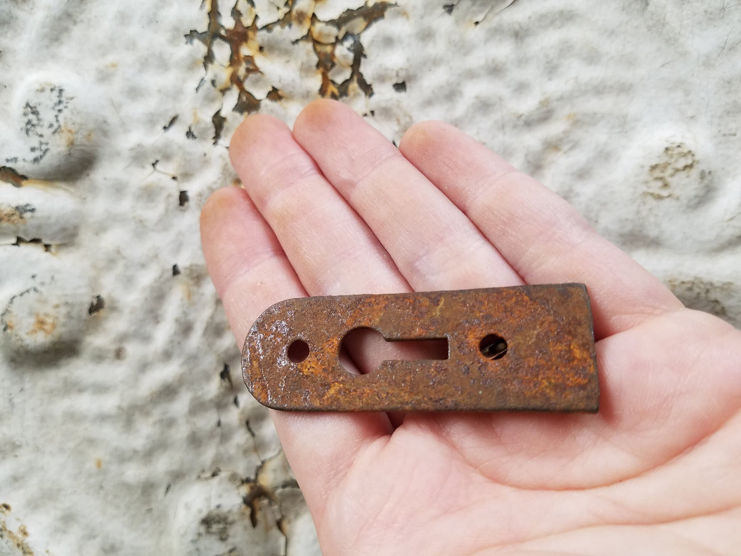Iron Key Hole Escutcheon, Eastlake Style Cast Iron Keyhole Plate
