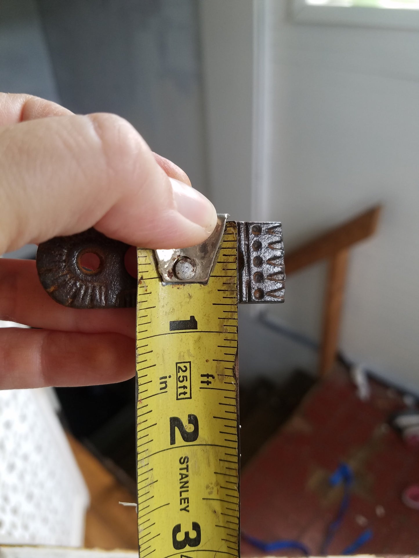 Iron Key Hole Escutcheon, Eastlake Style Cast Iron Keyhole Plate