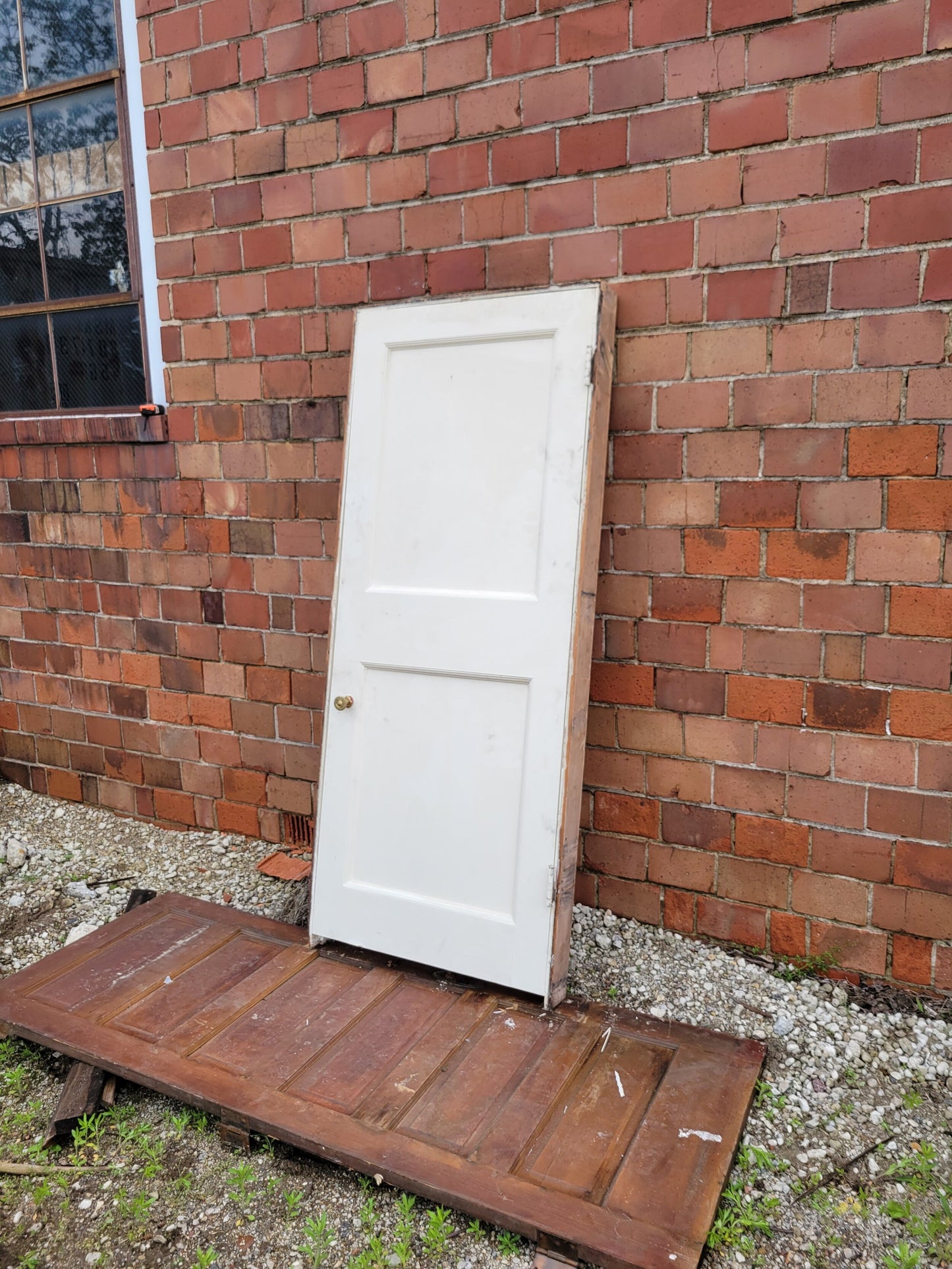 32" Vintage Two Panel Door, Ships Free #03