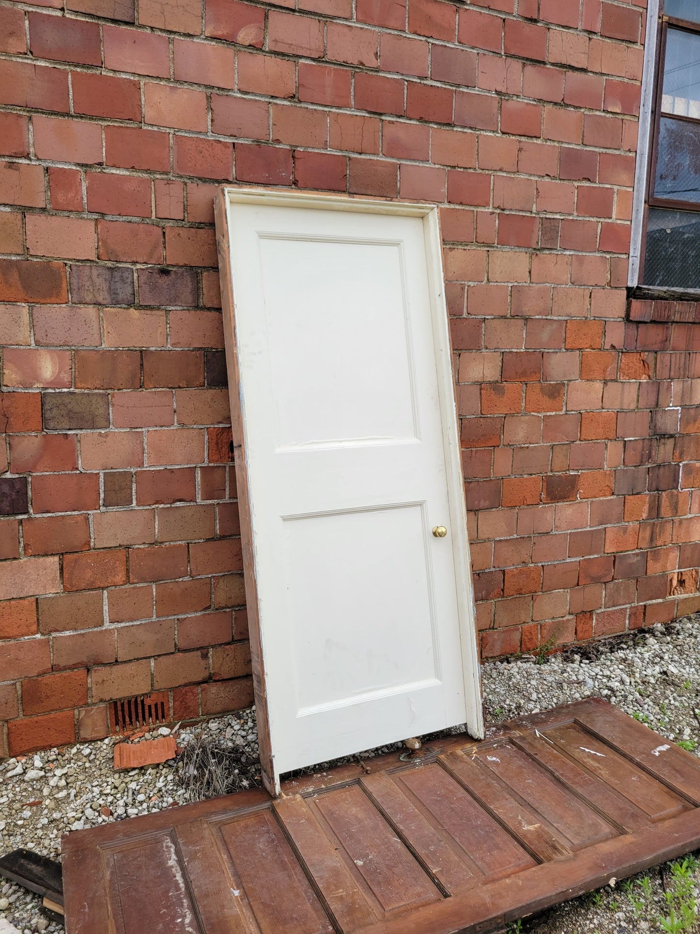 32" Vintage Two Panel Door, Ships Free #03