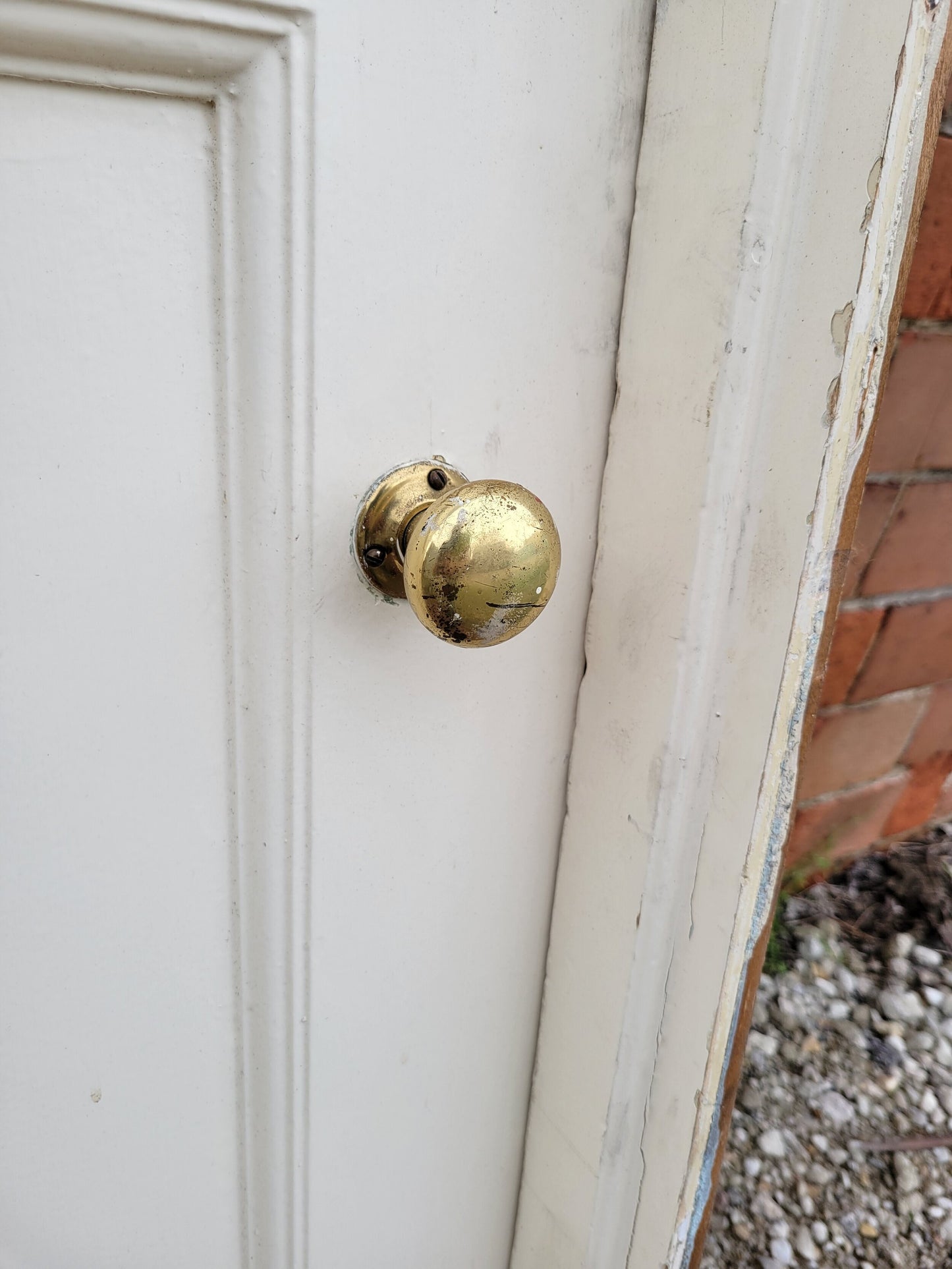 32" Vintage Two Panel Door, Ships Free #03
