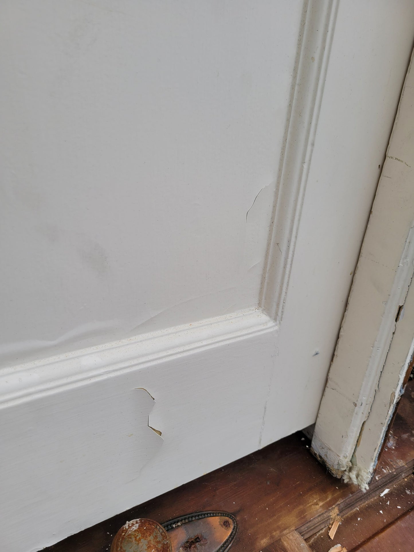 32" Vintage Two Panel Door, Ships Free #03