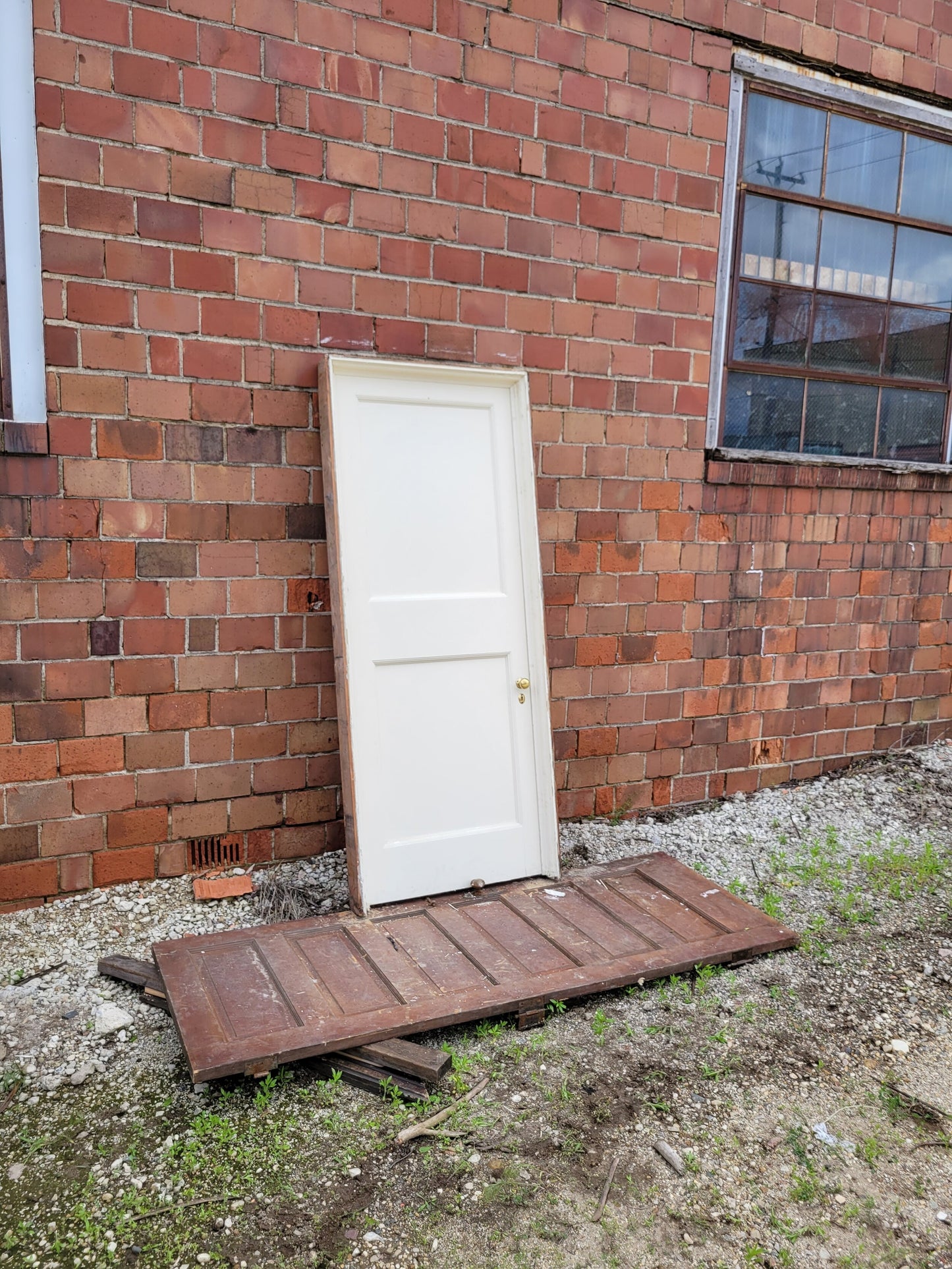 32" Vintage Two Panel Door, Ships Free #17