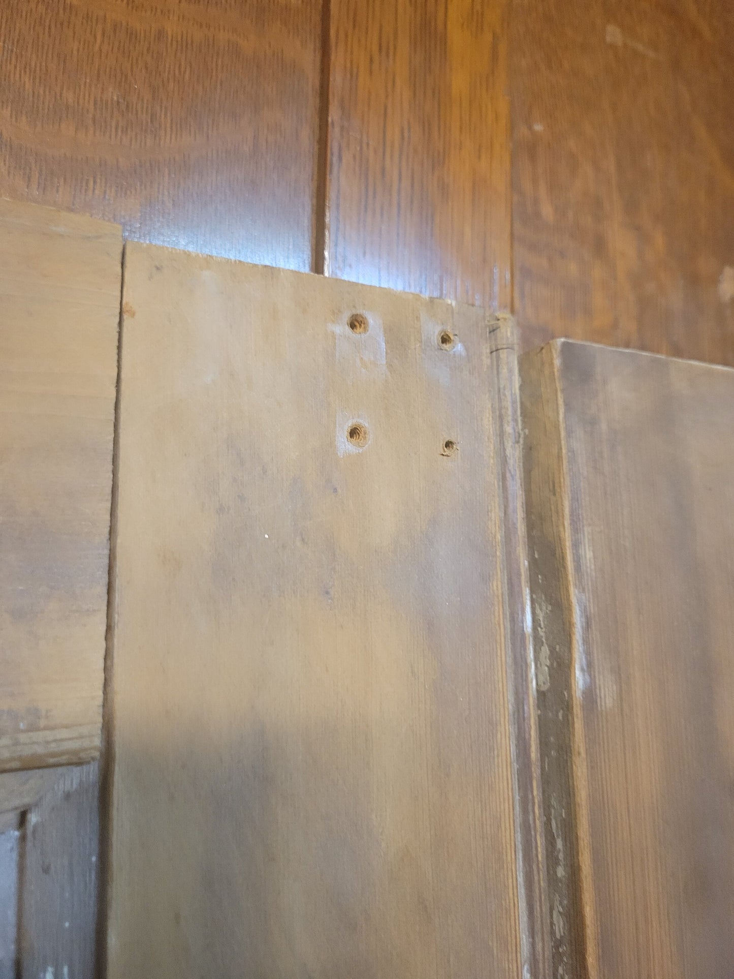 Distressed Paint Antique Double Door Set, Ships Free
