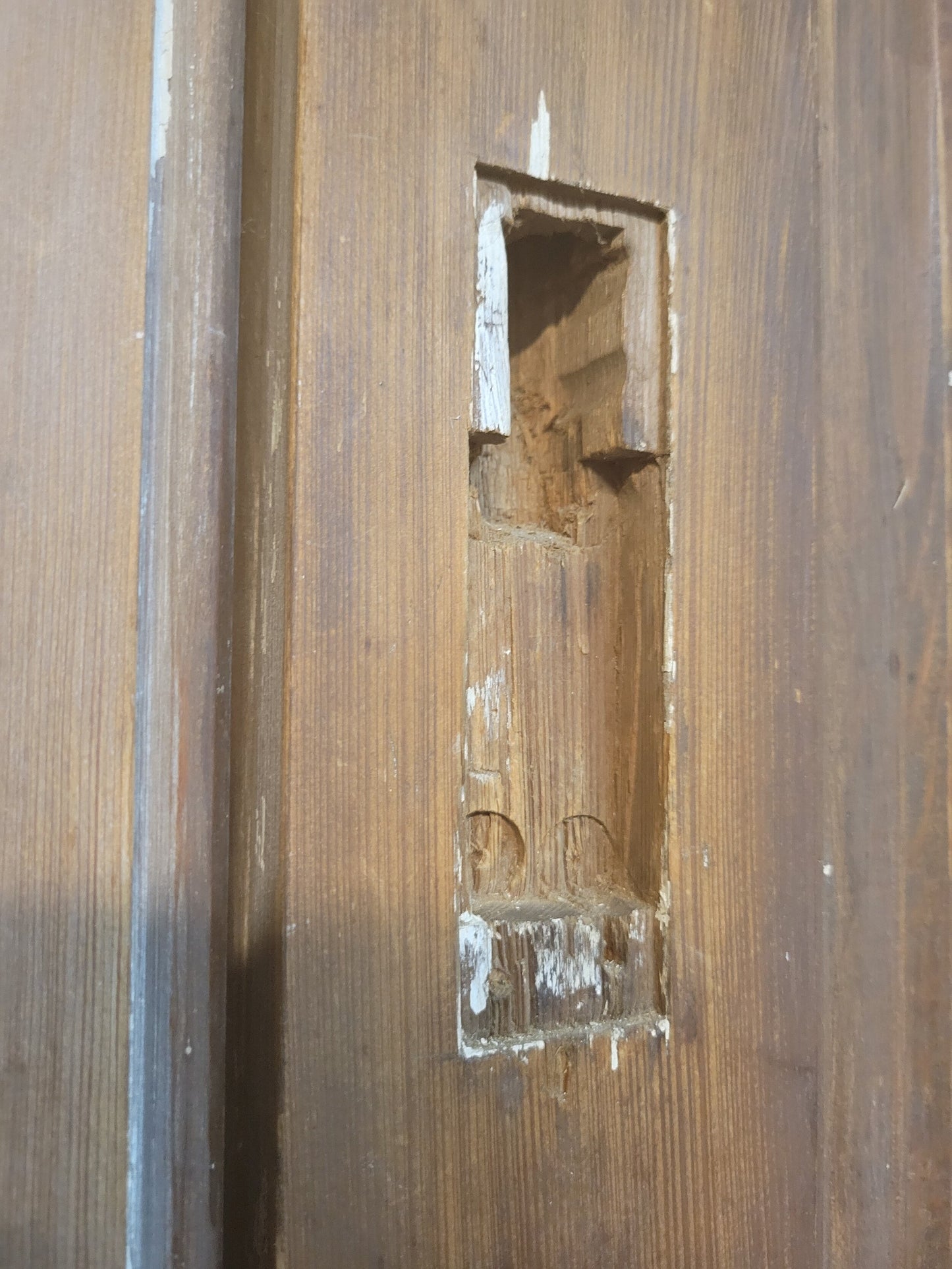 Distressed Paint Antique Double Door Set, Ships Free