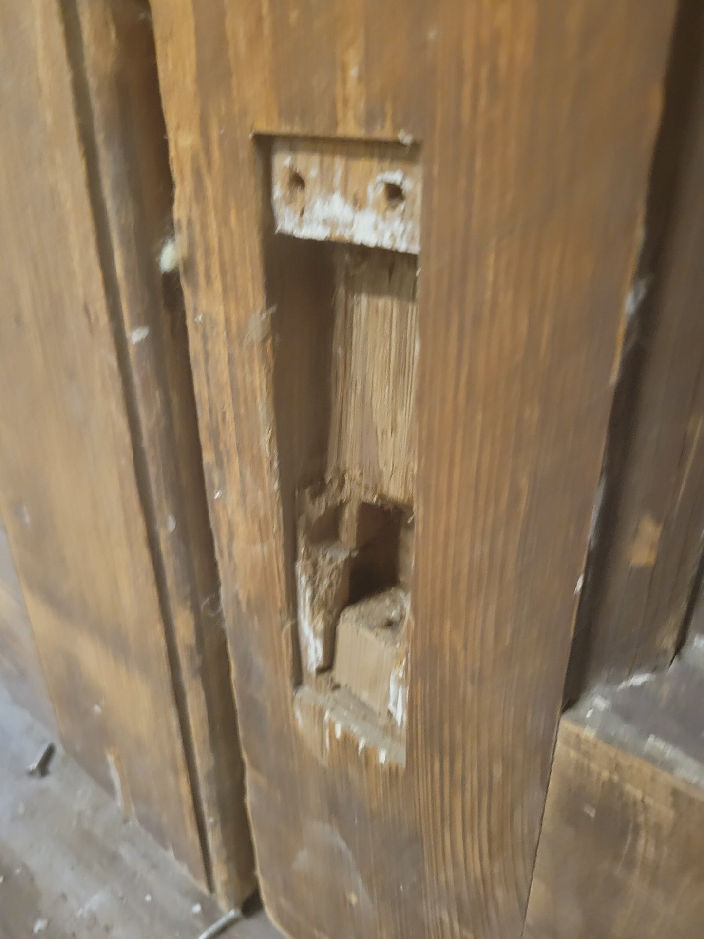 Distressed Paint Antique Double Door Set, Ships Free