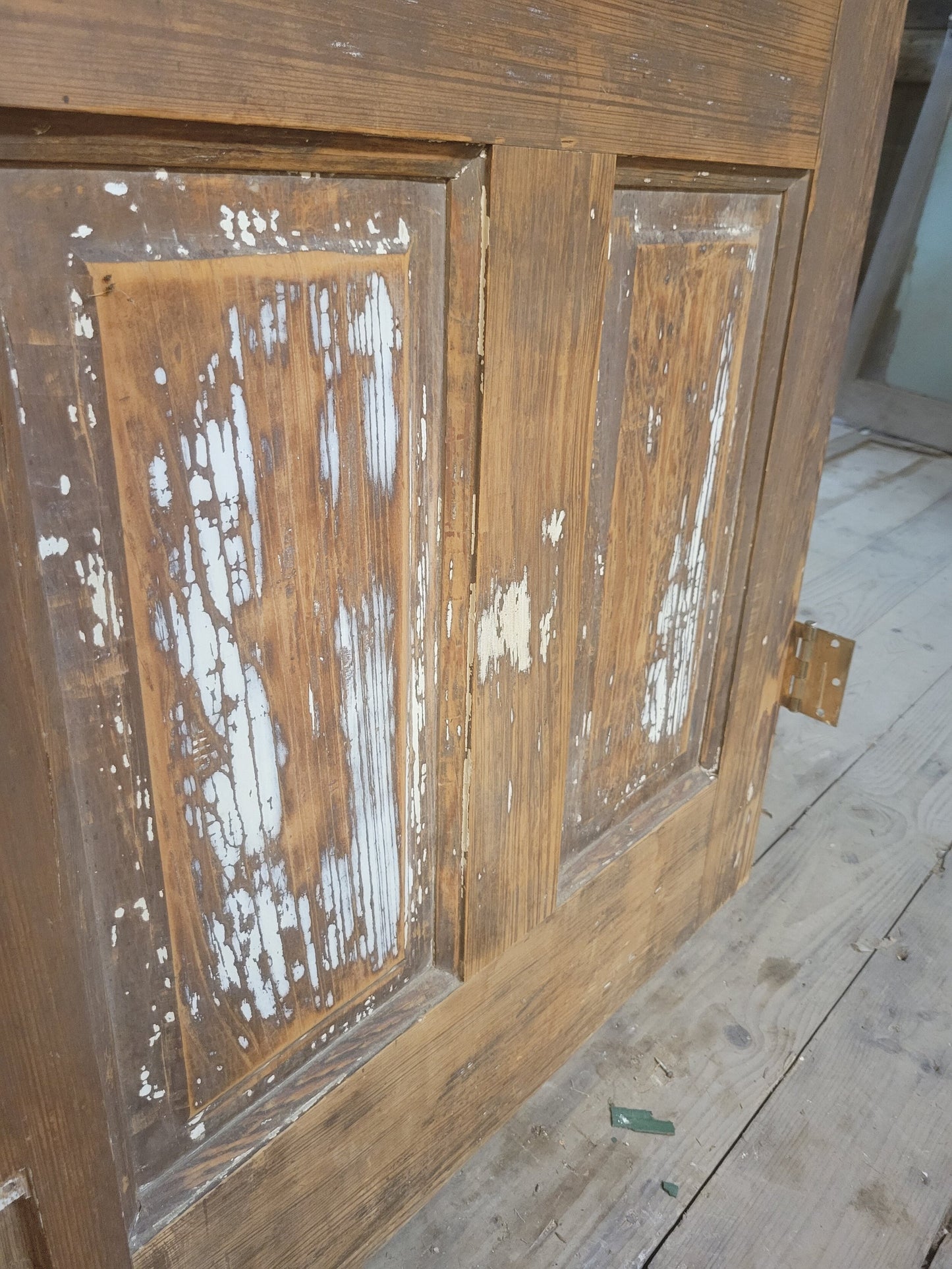 Distressed Paint Antique Double Door Set, Ships Free