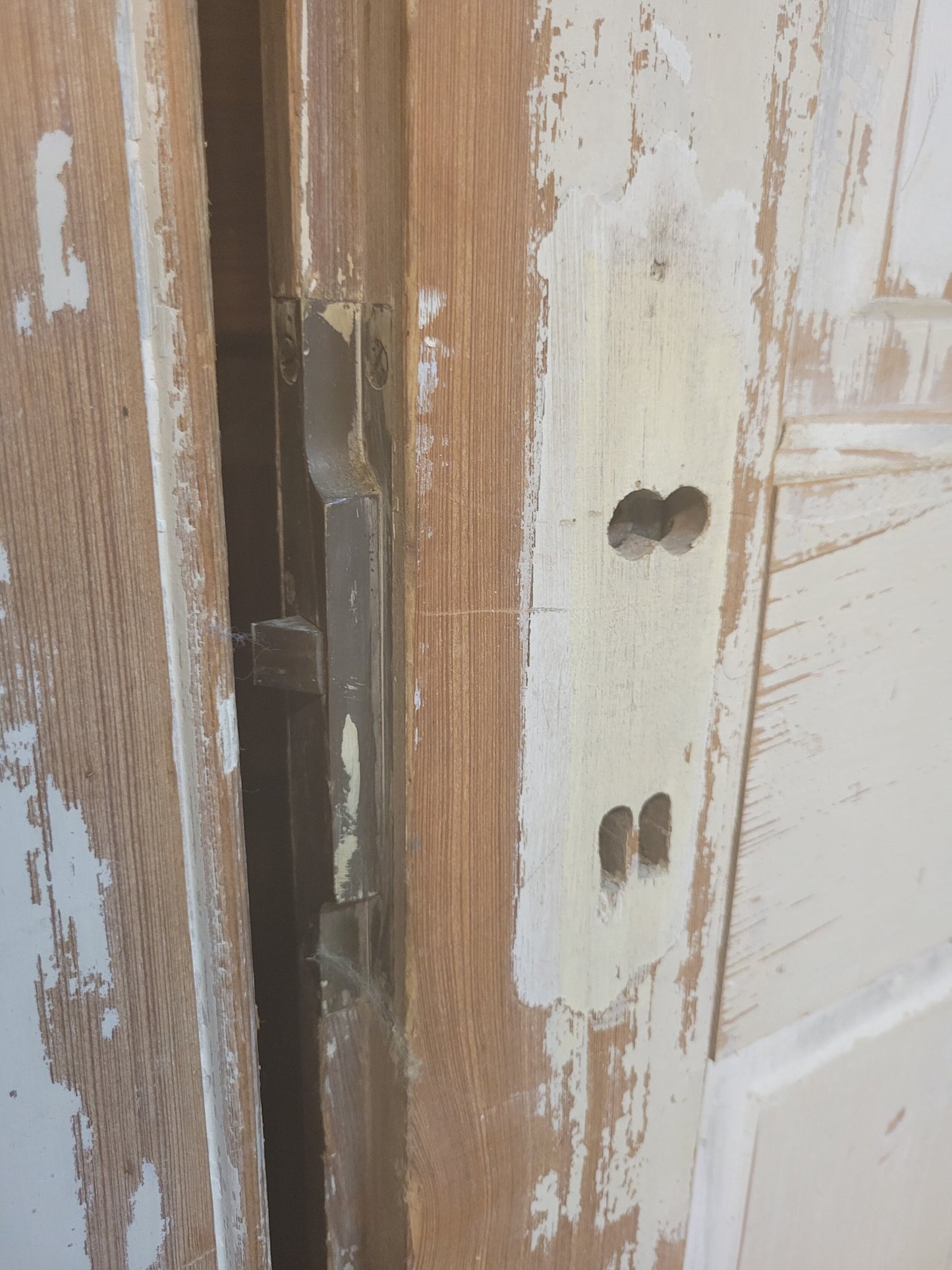 Distressed Paint Antique Double Door Set, Ships Free