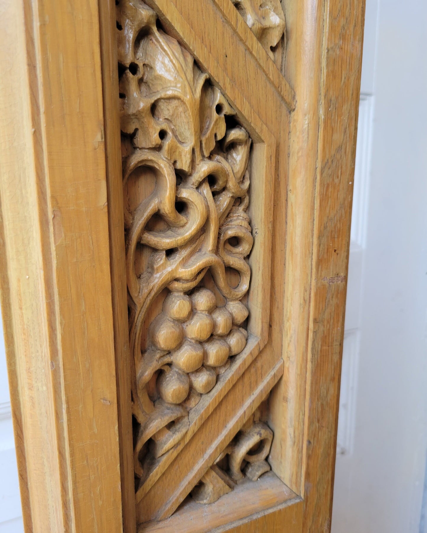 High Altar Catholic Church Wood Work, Carved Altarpiece, Antique Newel Post