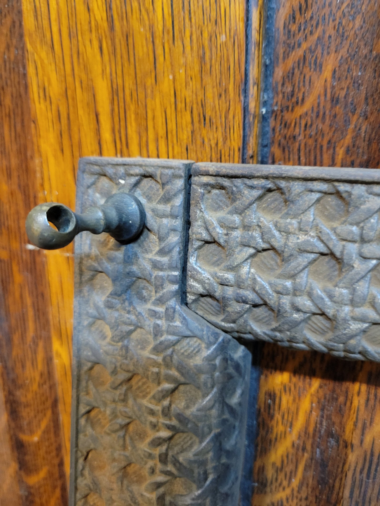 Basket Weave or Wicker Pattern Firebox Frame, Fireplace Opening Frame