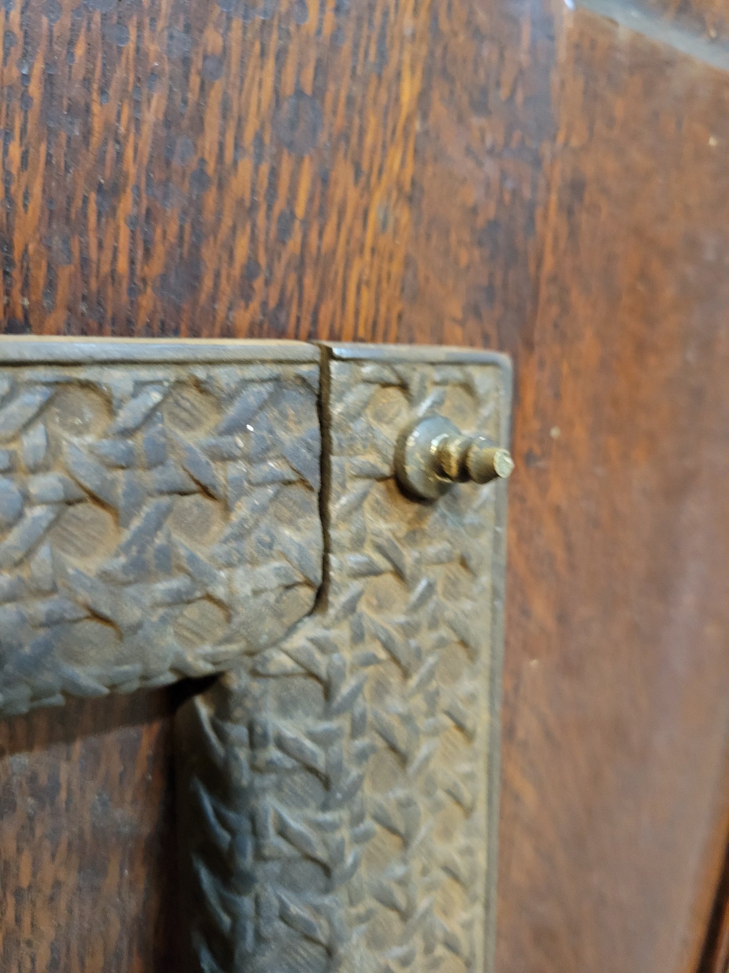 Basket Weave or Wicker Pattern Firebox Frame, Fireplace Opening Frame