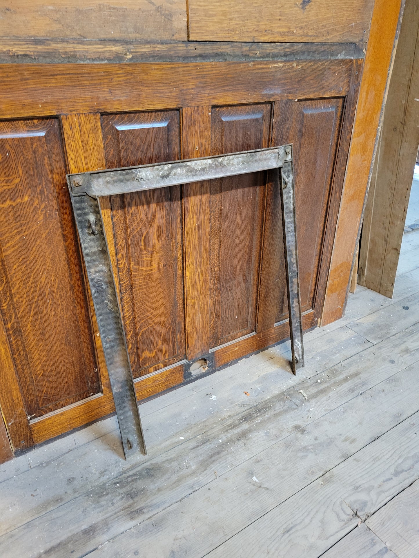Basket Weave or Wicker Pattern Firebox Frame, Fireplace Opening Frame