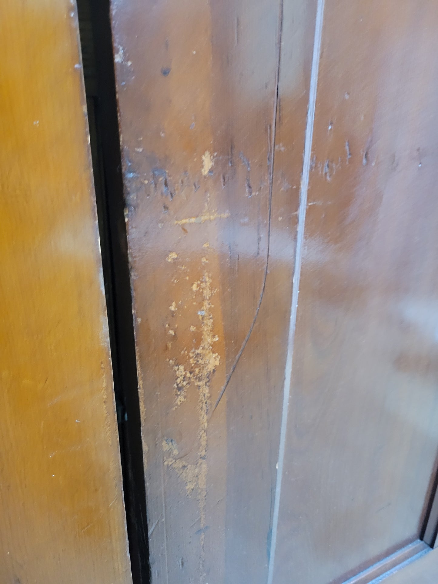 9' Pair of Vintage Three Paneled Doors, Large Double Door Set, #1