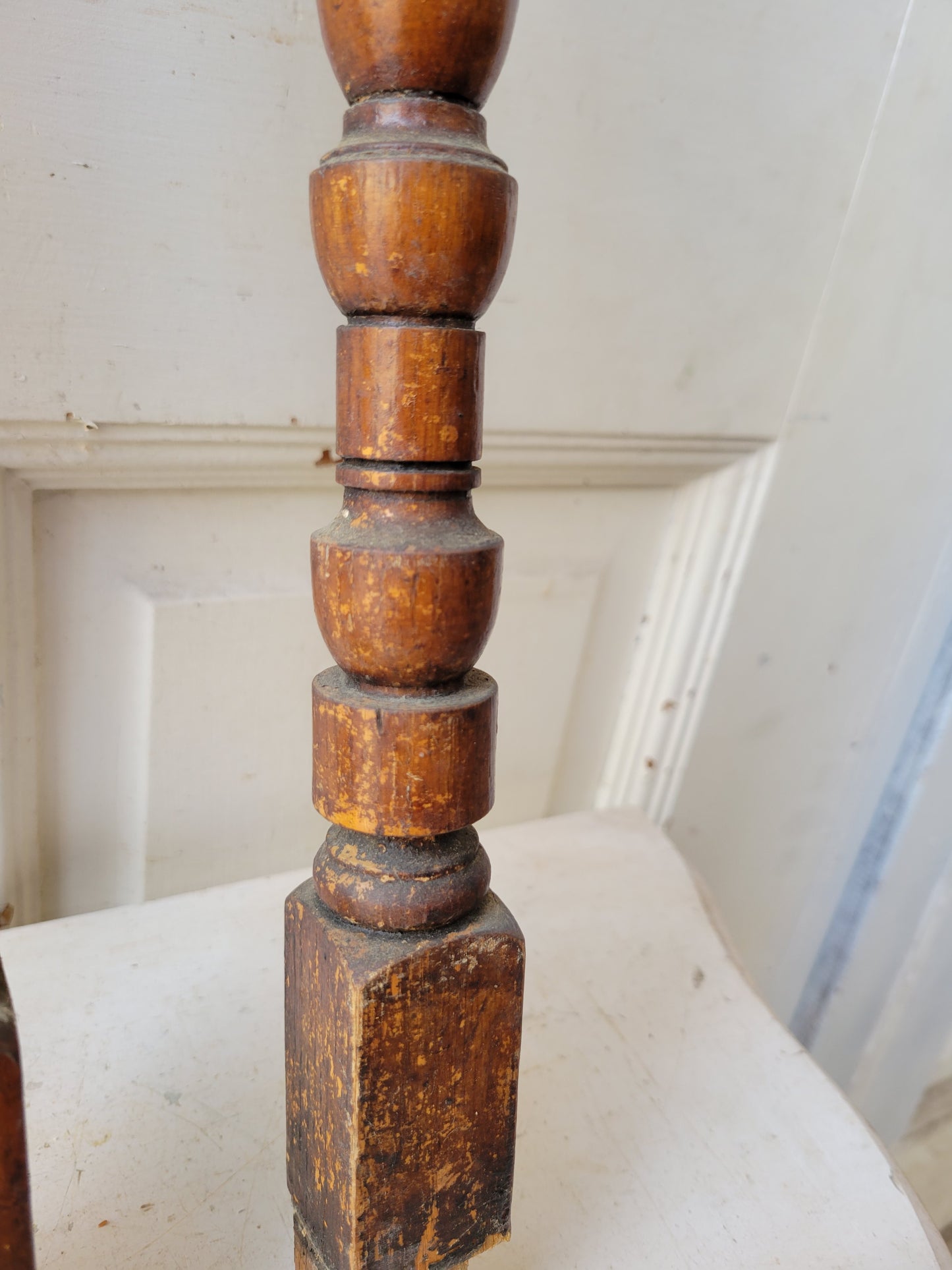 Eleven Antique Turned Wood Spindles, 11 Victorian Staircase Spindles