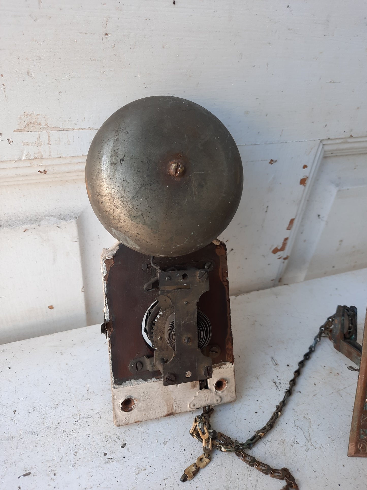 Antique Push Button Doorbell, Victorian Era Ornate Working Doorbell