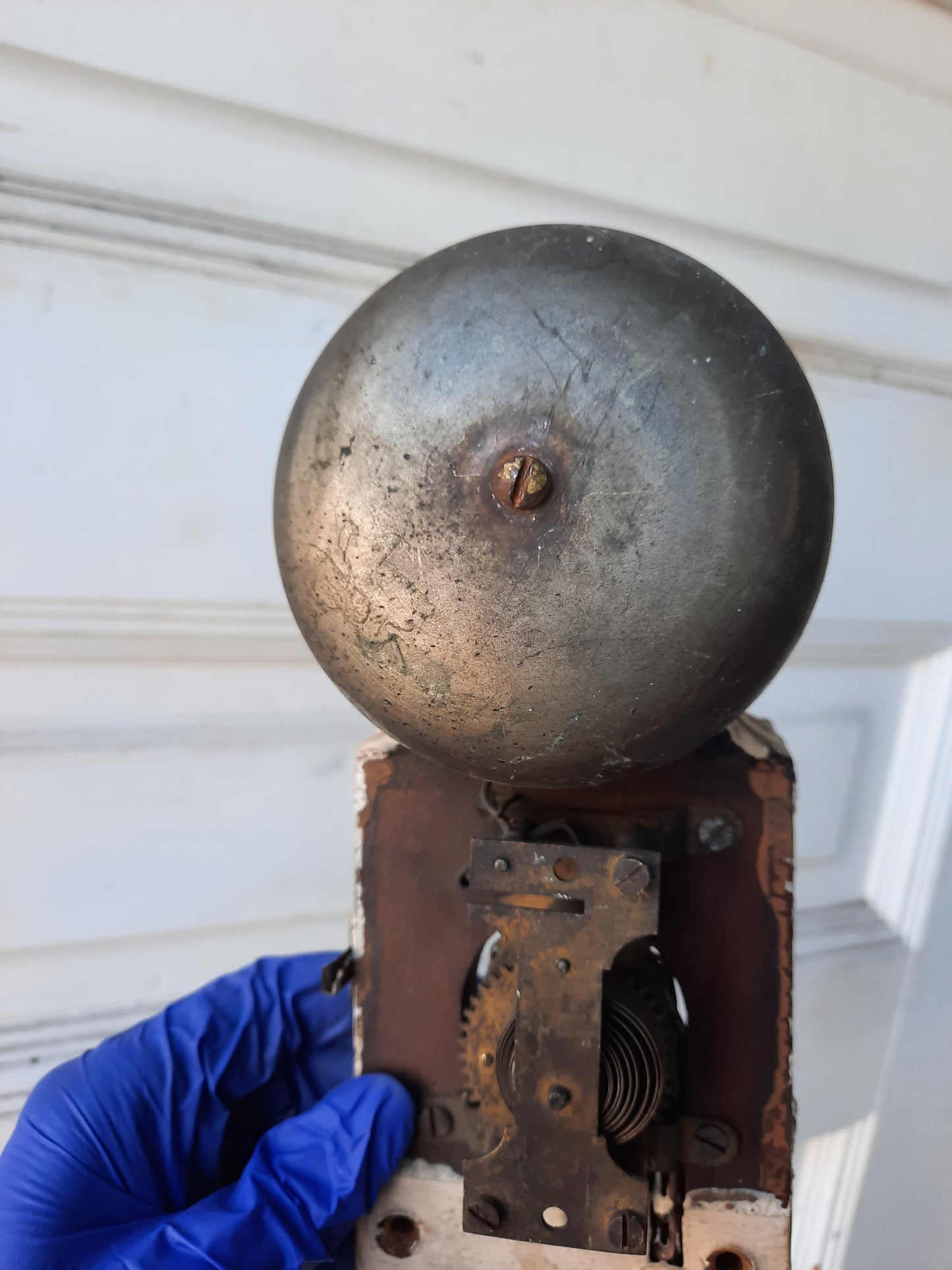 Antique Push Button Doorbell, Victorian Era Ornate Working Doorbell