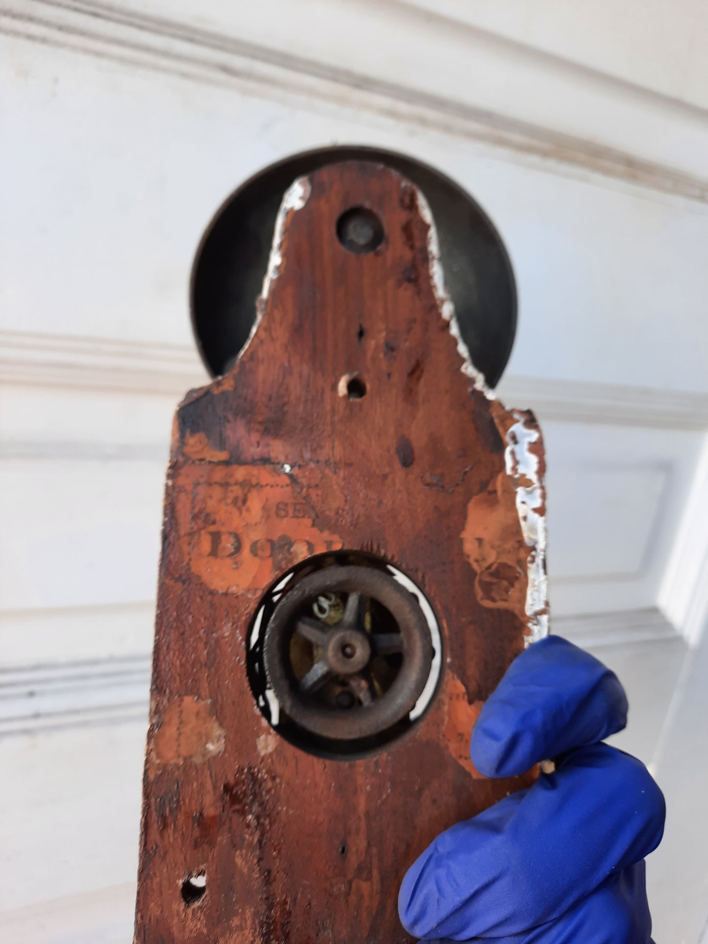 Antique Push Button Doorbell, Victorian Era Ornate Working Doorbell
