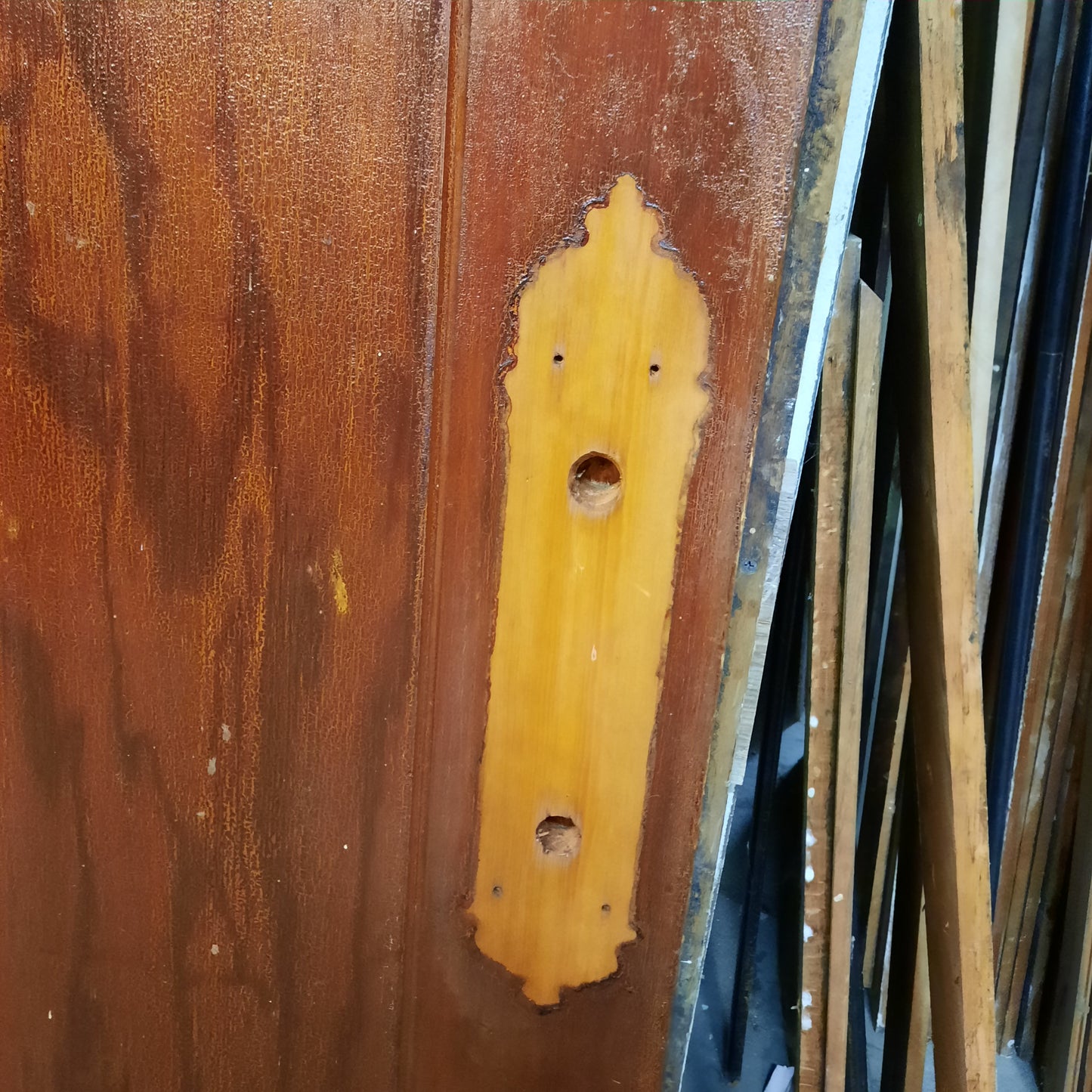 Set of Vintage Double Church Doors, Gothic Window Design Set of Wooden Doors