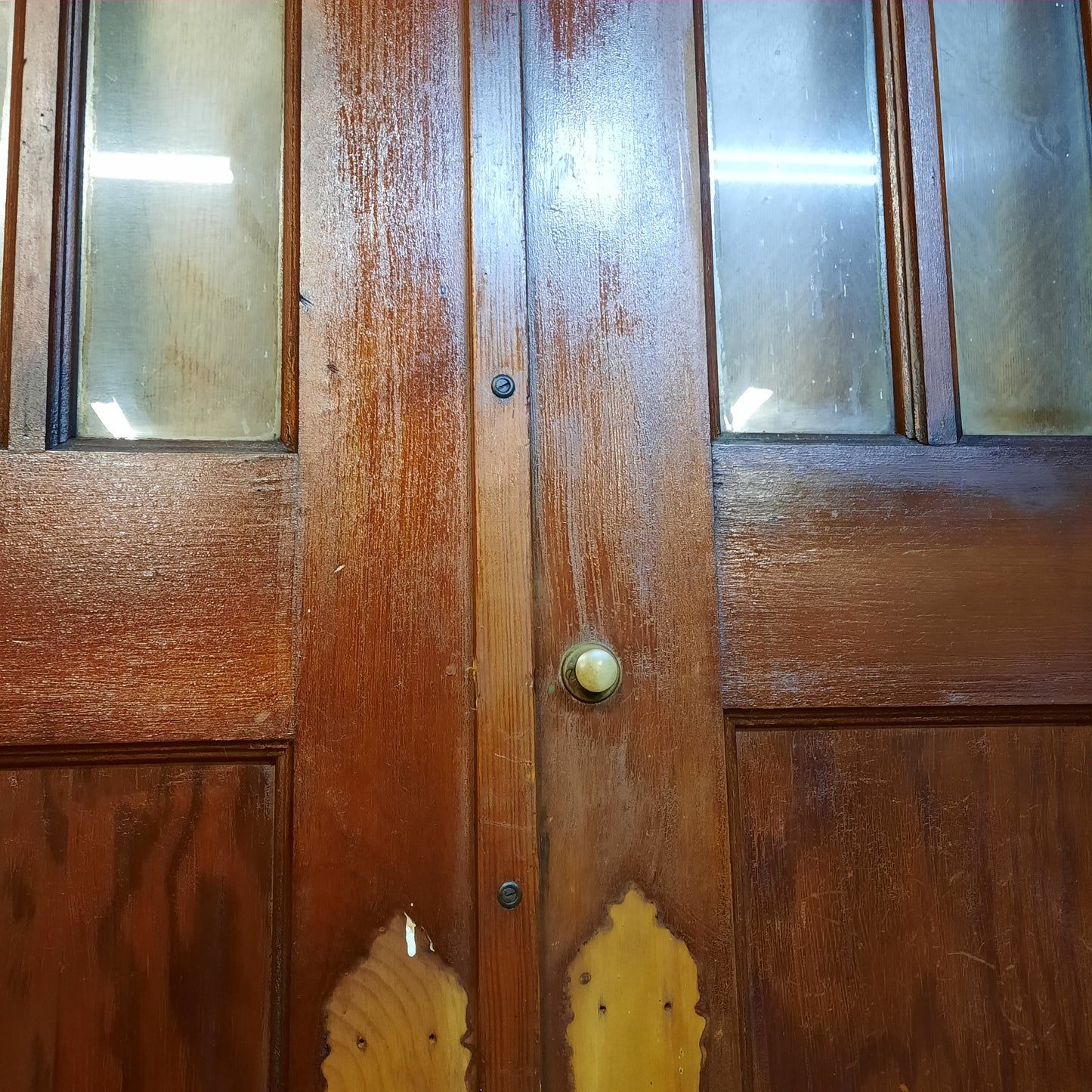 Set of Vintage Double Church Doors, Gothic Window Design Set of Wooden Doors