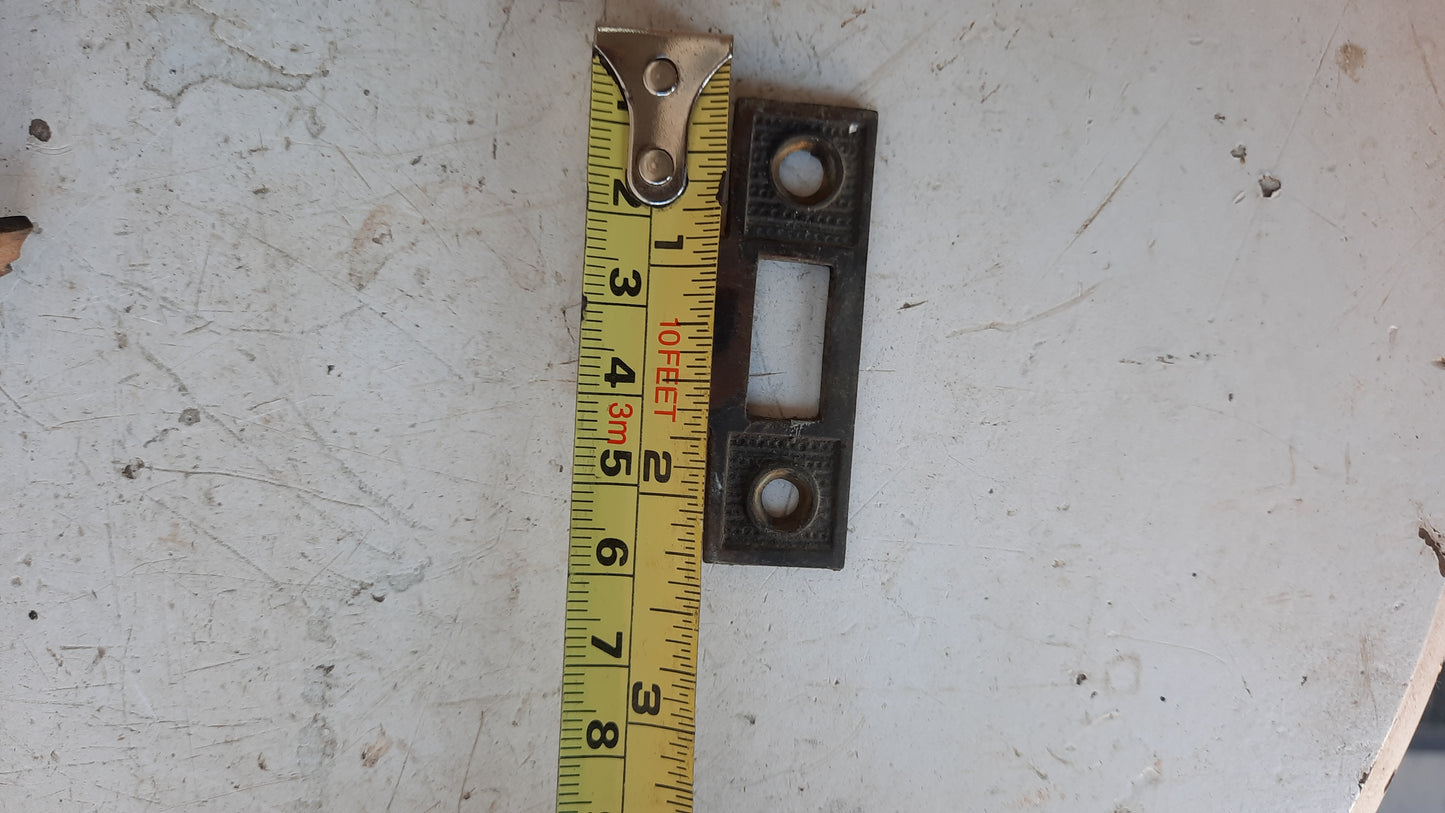 Closet or Cabinet Door Latch Set, Small Bronze Lever Handle set with Mortise Lock