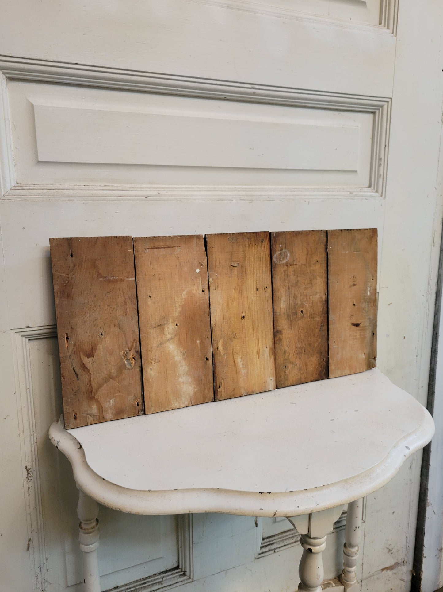 Set of 9 Matching Bullseye Rosette Trim Blocks, Antique Salvaged Plinth Blocks #121410