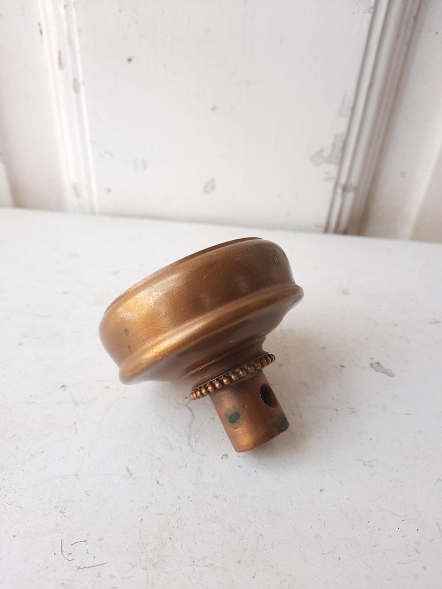 Genoa design by Corbin Large Entry Size Door Knob, Antique Large Bronze Doorknob for Front Door