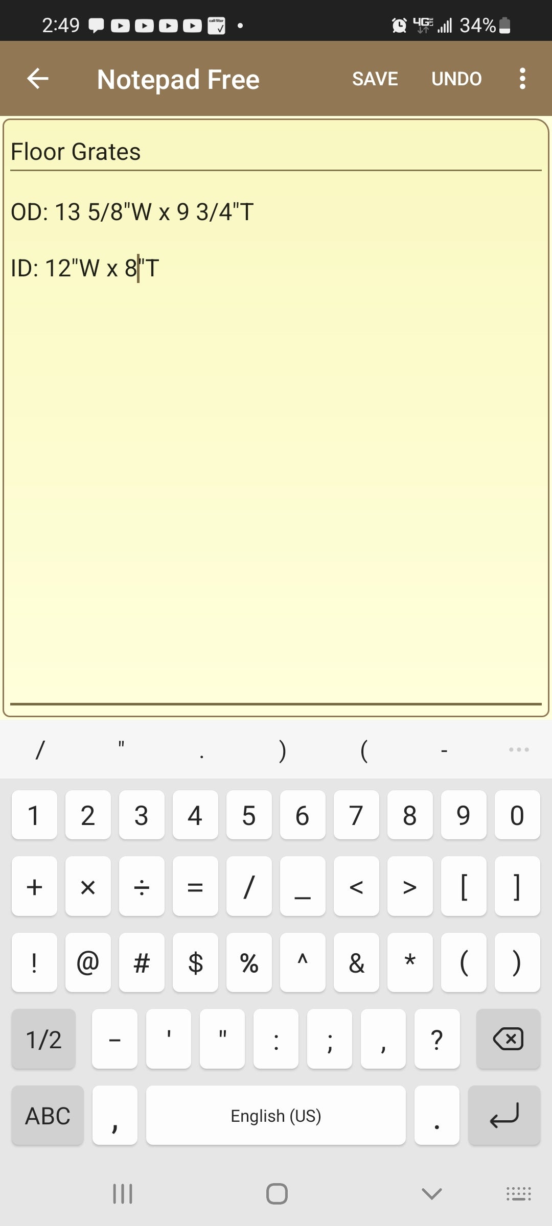 Small 10 x 14 Antique Cast Iron Floor Vent Cover, Black Iron Floor Grate #113012