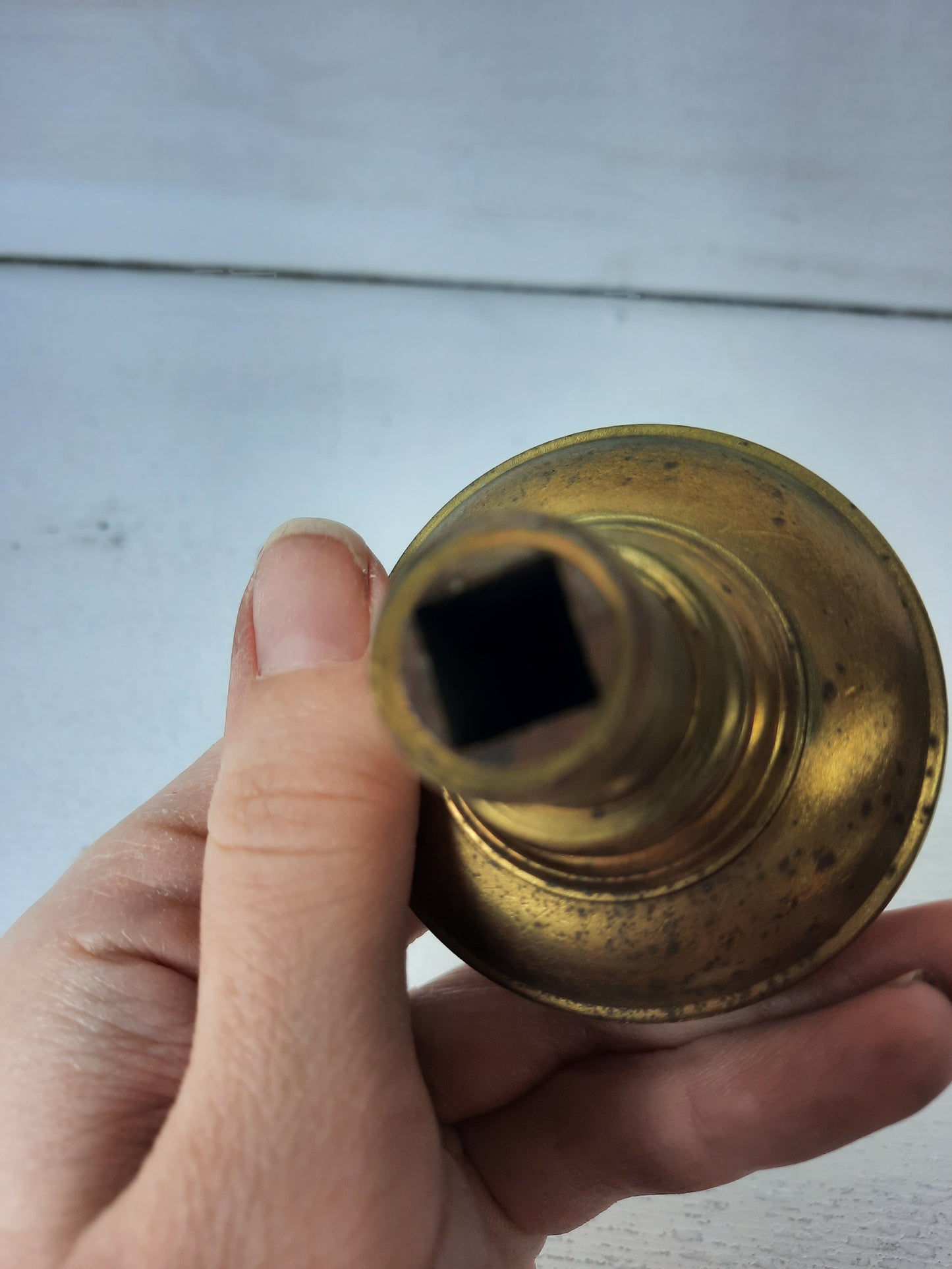 Croatia Design Doorknob by Corbin, Early 1900s Fancy Brass Antique Door Knob