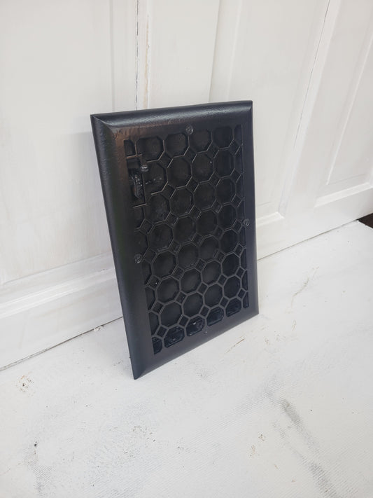 10 x 14 Antique Cast Iron Fancy Vent Cover, Floor Register Cover #051501