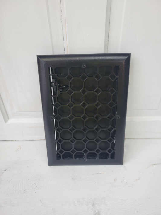 10 x 14 Antique Cast Iron Fancy Vent Cover, Floor Register Cover #051501