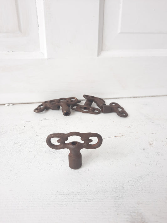 One Antique Radiator Key, Cast Iron Key for Bleed Valve