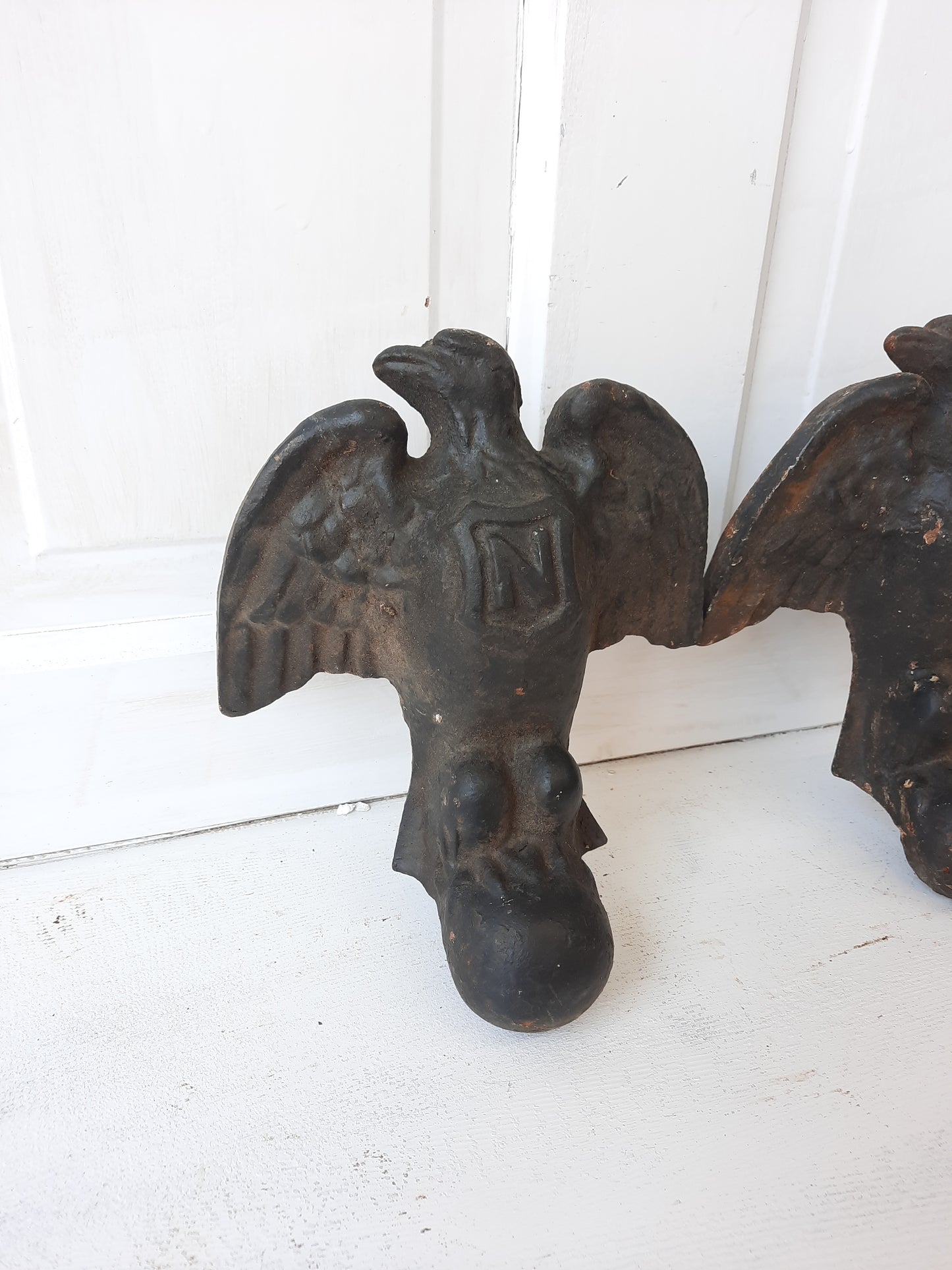 Antique Eagle Design Cast Iron Tub Feet, Pair Eagle Claw Tub Feet, Claw Foot Tub