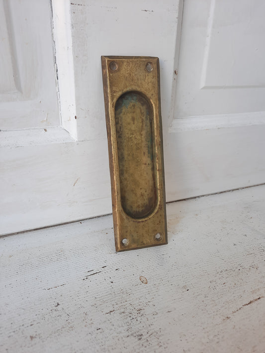 Single Antique Simple Design Pocket Door Pull, One Antique Rolling Door Handle by YT