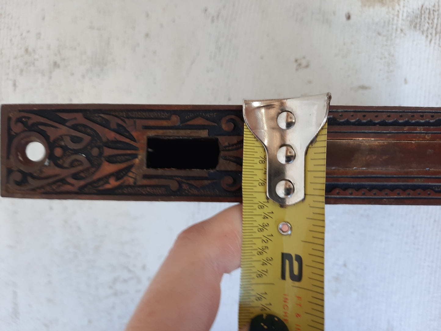 Pair of Ornate Antique Pocket Door Mortise Lock, Double Rolling Door Lock Working Condition