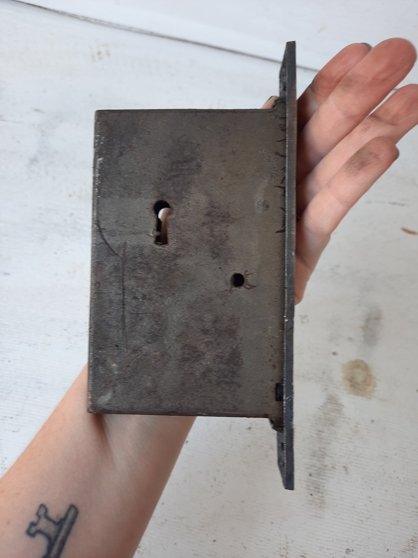 Ornate Antique Pocket Door Mortise Lock, Rolling Door Lock Working Condition
