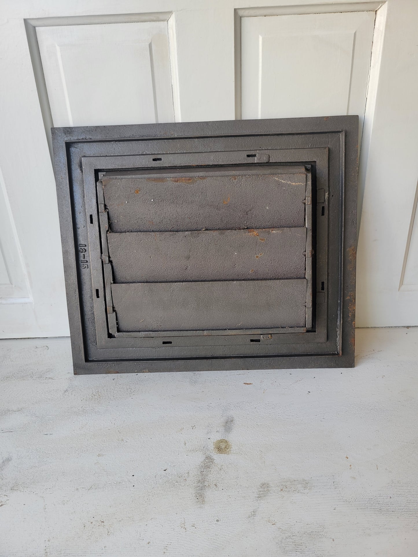 21 x 18 Antique Lattice Cold Air Return Vent, Large Floor Metal Register Grate #072906