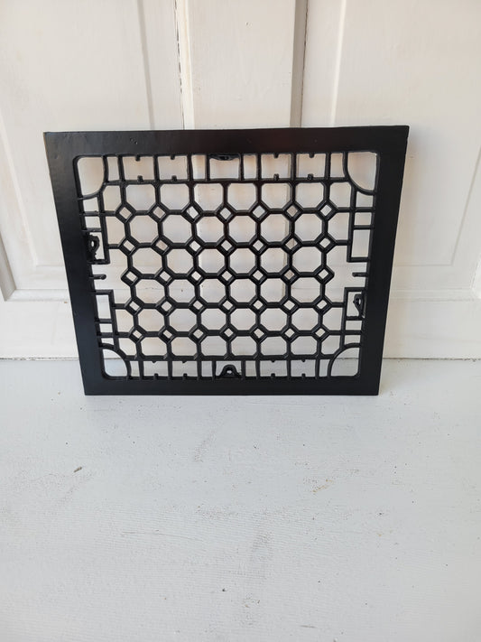 12 x 14 Antique Cast Iron Vent Cover Insert, Floor Register Cover #081704