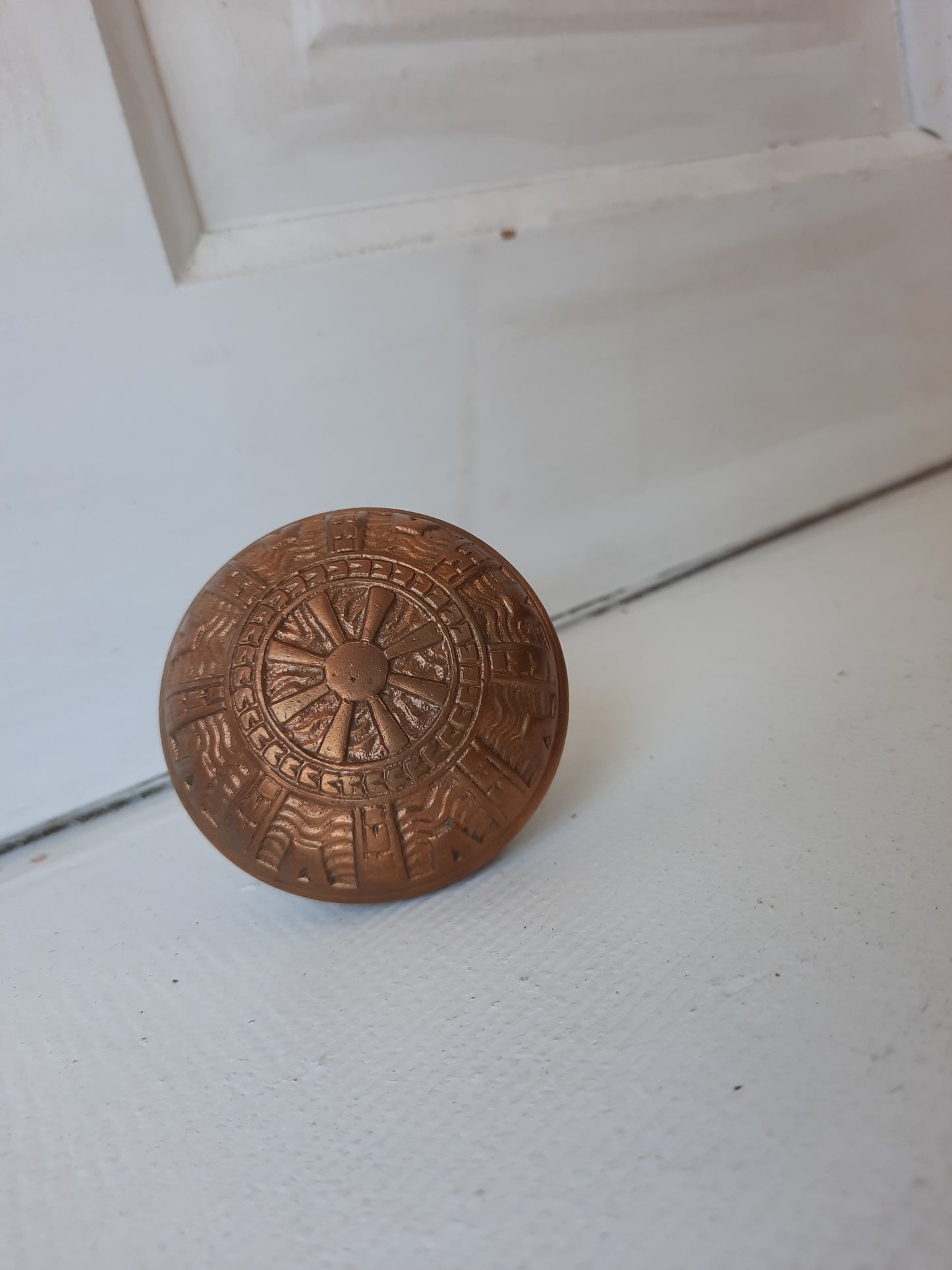 Antique Bronze Mallory Wheeler Eastlake Style Doorknob, Antique Bronze Fancy Door Knob 083109