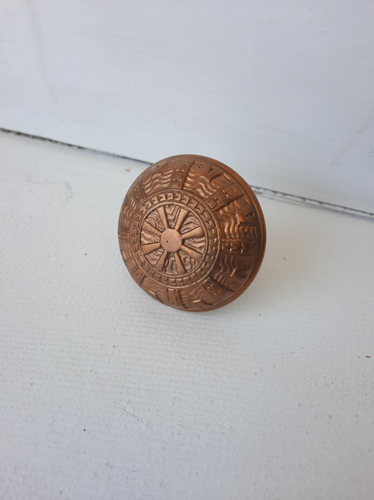Antique Bronze Mallory Wheeler Eastlake Style Doorknob, Antique Bronze Fancy Door Knob 083109