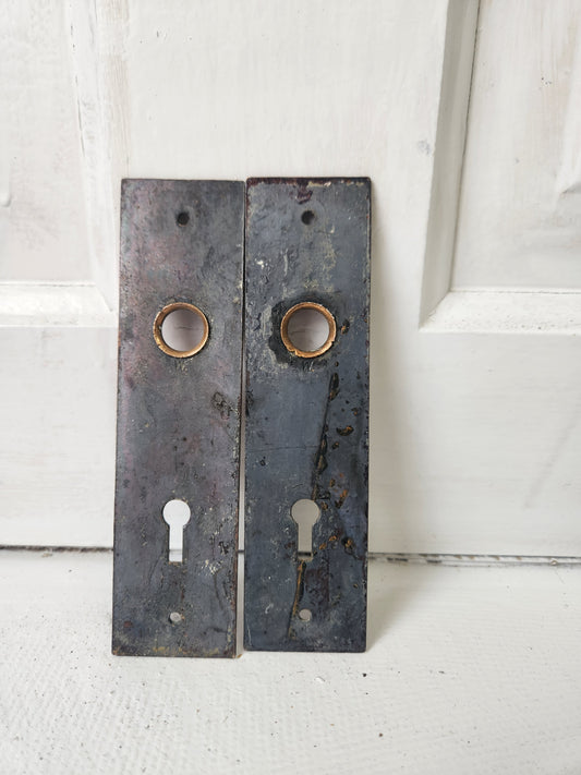 Villa Design Ornate Iron Door Plates, Cast Iron Door Knob Escutcheons