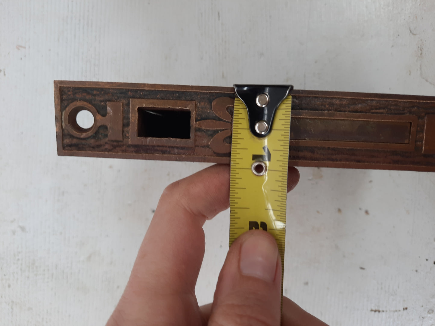 Ornate Single Antique Pocket Door Lock, Rolling Door Lock Set Working Condition 101104