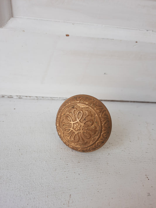 Yale and Towne Solid Bronze Eastlake Doorknob, Victorian Ornate Bronze Door Knob 101201