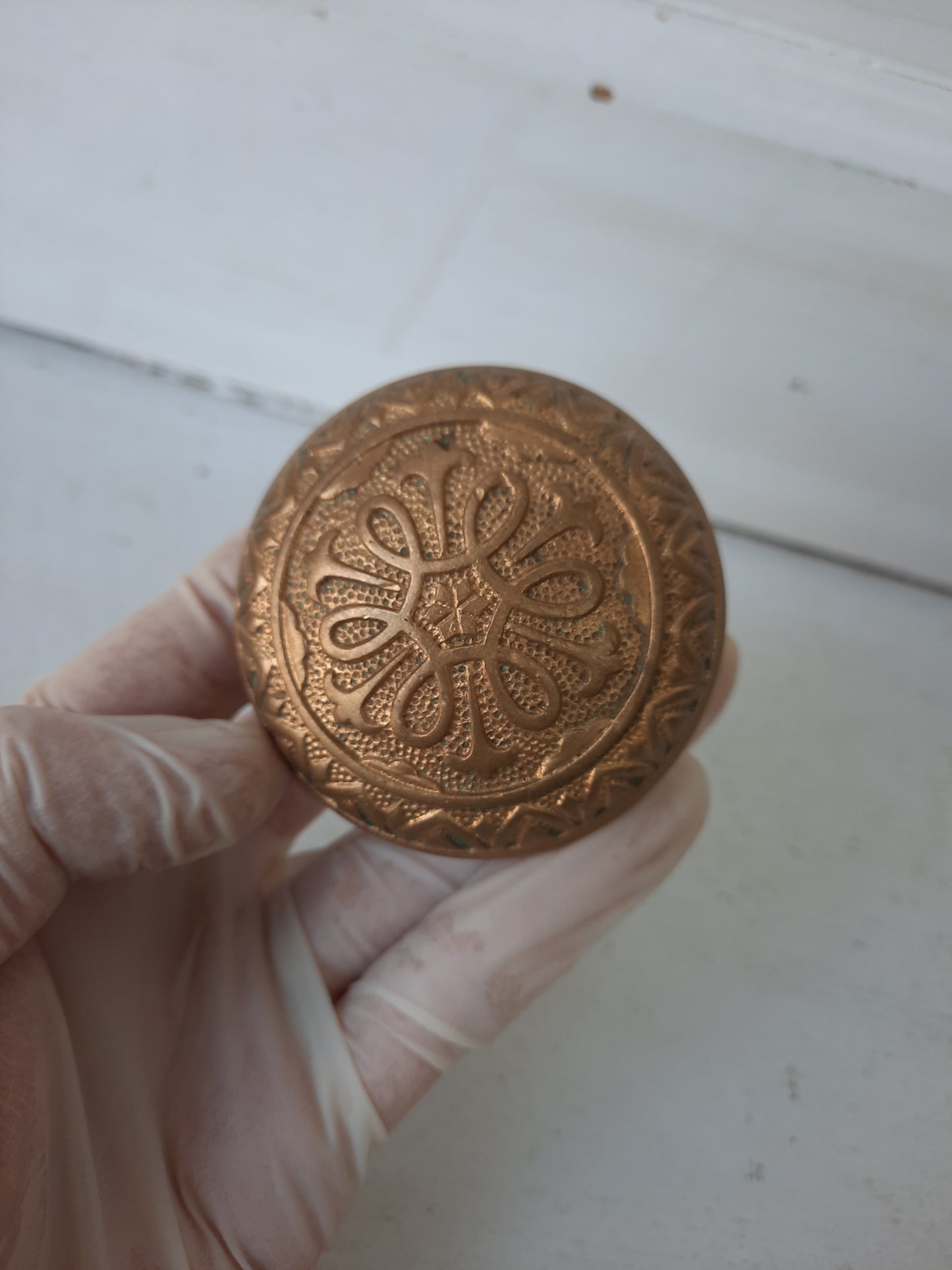 Yale and Towne Solid Bronze Eastlake Doorknob, Victorian Ornate Bronze Door Knob 101201