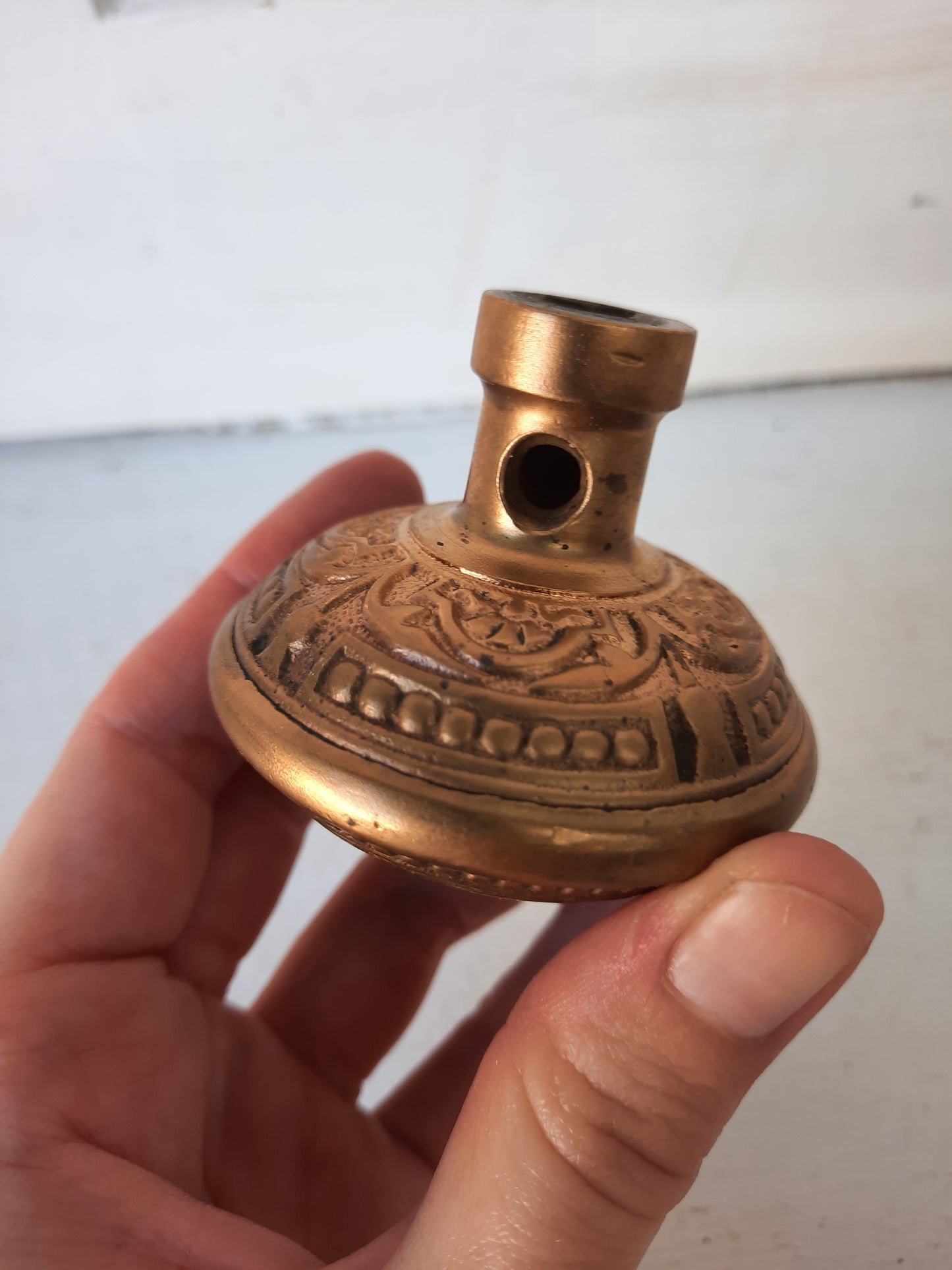 Fancy Cast Bronze Eastlake Doorknob, Victorian Ornate Bronze Door Knob 101207