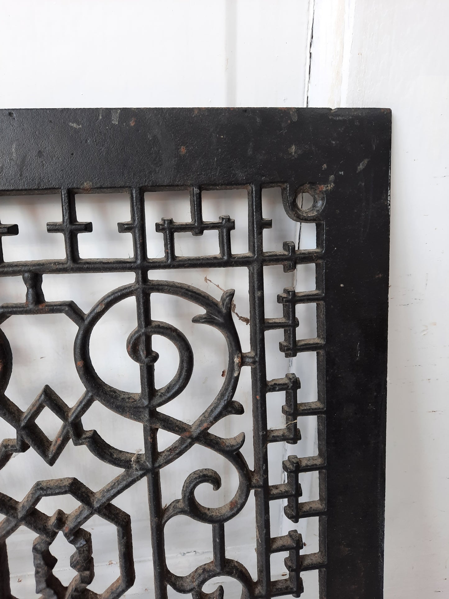 11 x 14 Antique Cast Iron Vent Cover, Floor or Wall Mount Heat Register Grate #111603