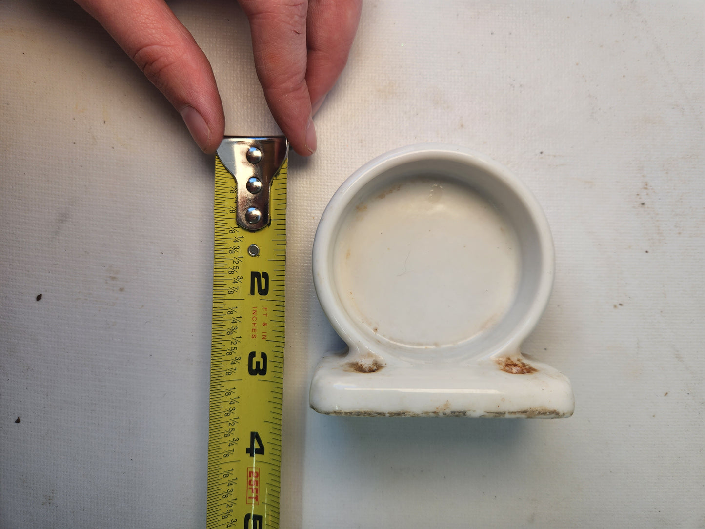 Vintage Ceramic Cup or Soap Dish, Vintage Bathroom Cup Holder or Soap Bar Holder 113007