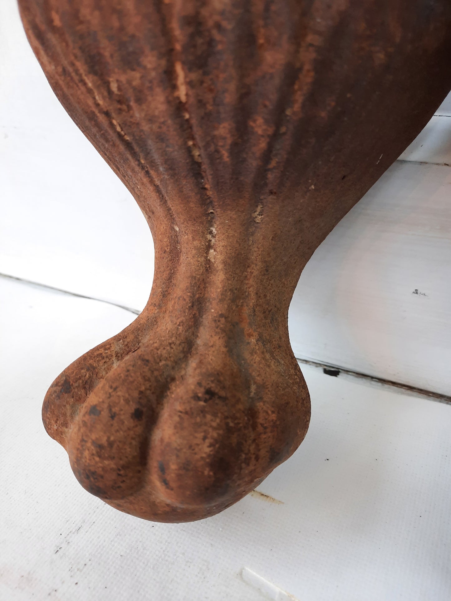 Ornate Antique Cast Iron Tub Feet, Pair of Ball and Claw Tub Feet, Claw Foot Tub 121004